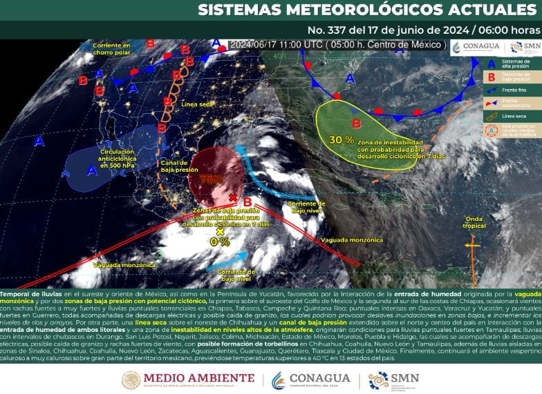 nxnoticias.com-continuara-temporal-de-lluvias-en-el-sureste-y-oriente-mexico-y-temperaturas-de-mas-de-40-grados-en-13-estados