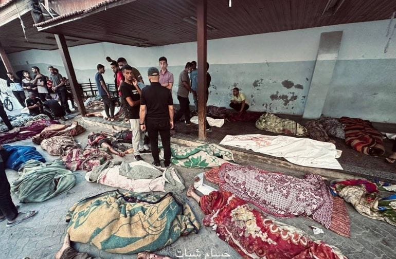 nxnoticias.com-israel-lanza-nuevo-ataque-contra-escuela-de-gaza-hay-un-centenar-de-muertos
